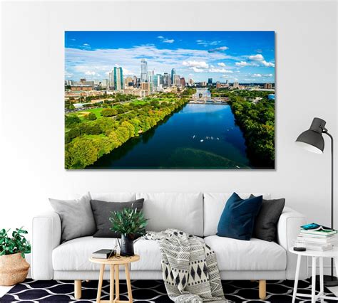 Austin Canvas Art Print Texas Canvas Prints Usa Cityscape Etsy