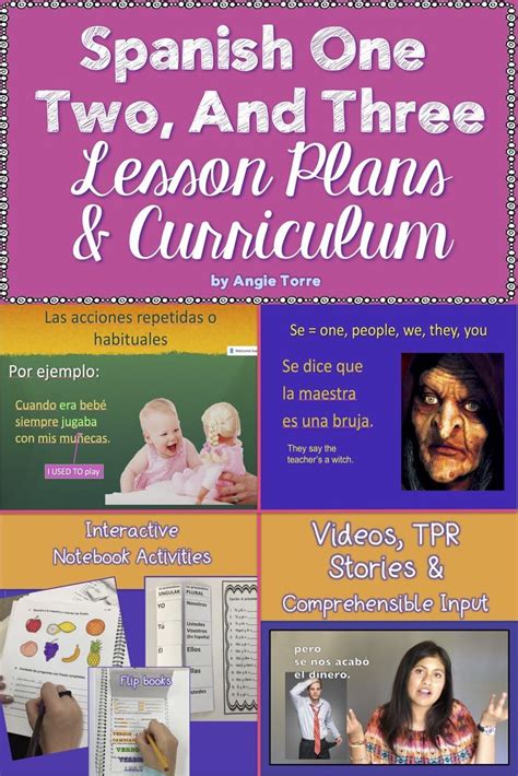 Spanish One Two And Three Lesson Plans And Curriculum