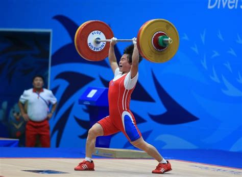 The 2014 Asian Games Weightlifting Championships Part 1 Sportivny Press