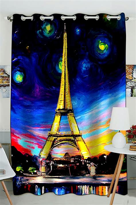 If you are looking for bedroom curtains eiffel tower you've come to the right place. ZKGK Paris Eiffel Tower Window Curtain Drapery/Panels ...