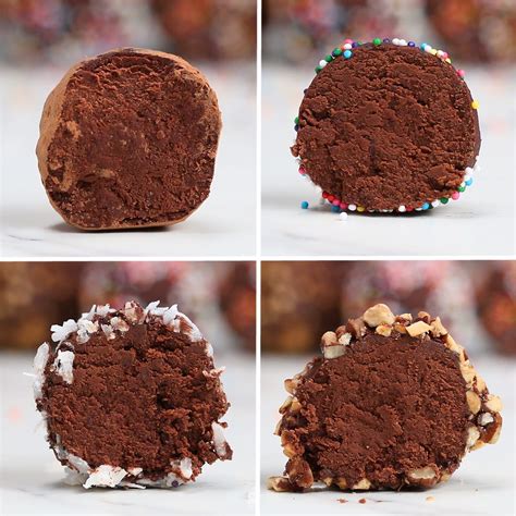 3 Ingredient Dark Chocolate Truffles Recipe By Tasty Recipe Easy