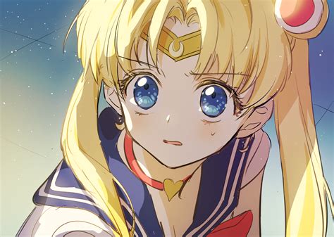 Spoon 1122 Blonde Blue Eyes Anime Anime Girls Sailor Moon Tsukino