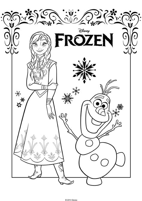 Frozen Kleurplaat Olaf