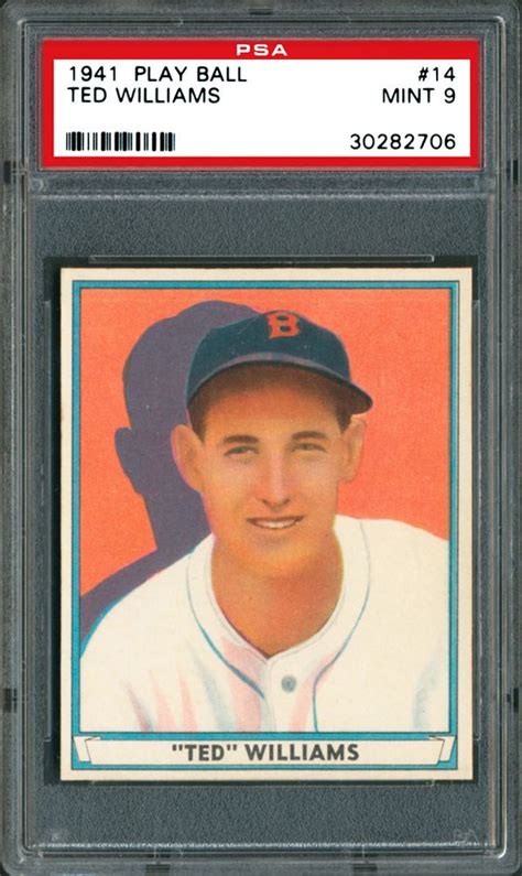 Ted williams baseball card set. 1941 Play Ball Ted Williams | PSA CardFacts™