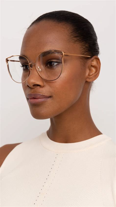 Joanna Oversized Optical Frame In White Gold Womens Glasses Frames