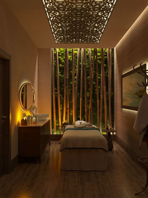 Pin Di Arshad Saifi Su Massage Room Sala Massaggi Design Salone Di Bellezza Interni Per