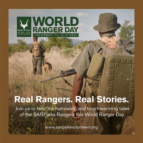 World Ranger Day Sanparks Honorary Rangers