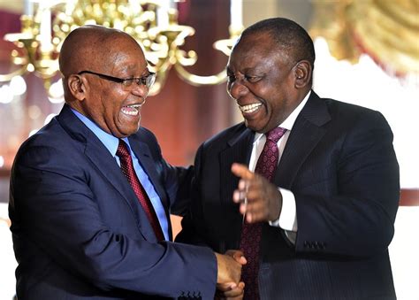South african president cyril ramaphosa has promised to speed up the controversial land reform proposed by the ruling african national congress (anc) earlier this year. Zuma and Ramaphosa all smiles at farewell party | City Press
