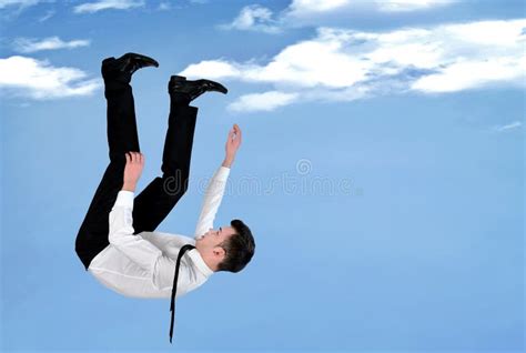 Business Man Fall Stock Image Image Of Risky Frightened 56303413