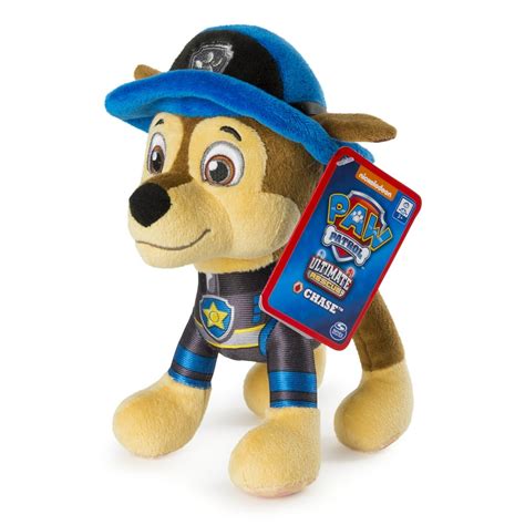 Paw Patrol 8” Ultimate Rescue Chase Plush For Ages 3 And Up