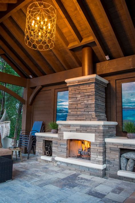 In pavilion, the establishment is one of the newer and more original f&b tenants that got our attention. 3rd Gable Pavilion w/Privacy Wall & Fireplace | Western ...