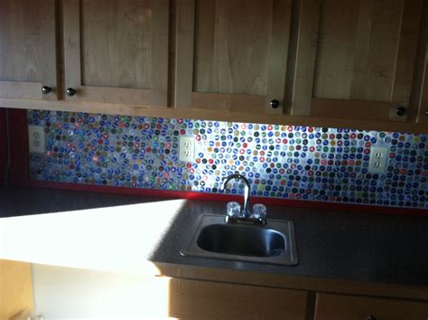Maybe you would like to learn more about one of these? Beer bottle cap backsplash | My home | Pinterest