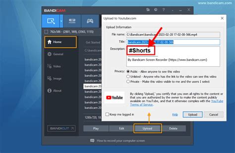 How To Upload Videos To Youtubeshorts From Bandicam