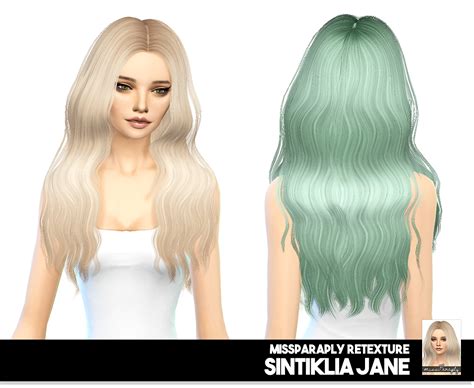 Sims 4 Hairs ~ Miss Paraply Sintiklia Jane Solid And Dark Roots Hair