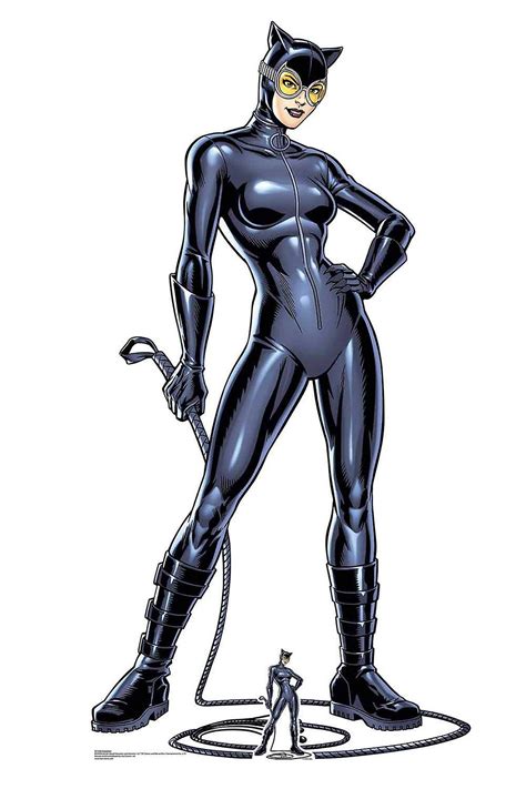 Catwoman Med Whip Officielle Dc Comics Lifesize Pap Cutout Standee