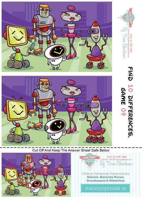 Games For Kids Find 10 Differences Game 9 Nanny Options By Teresa