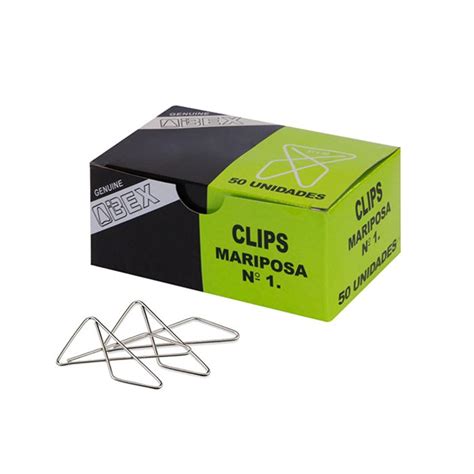Clips Mariposa Alex Caja X50 Y12058 Polipapel
