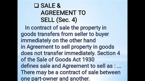 federal territory, johore, kedah, kelantan, negeri sembilan, pahang, perak, perlis, selangor and terengganu 23 april 1957, malacca and penang23 february 1990 chapter i. Sale of goods Act ,1930 - YouTube