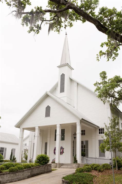 First Presbyterian Church Ocean Springs Photo White Church Etsy