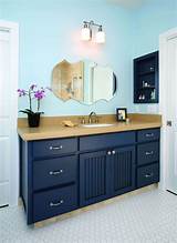 It's made with a solid birch wood base, and has an included marble surface with a ceramic undermount sink. 30 Most Navy Blue Bathroom Vanities You Shouldn't Miss ...