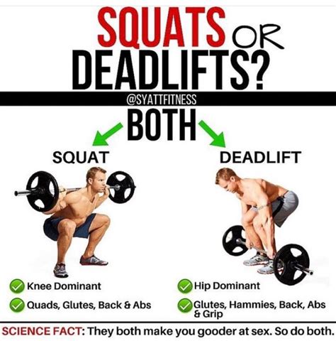 Deadlifts Vs Squats Syatt Fitness