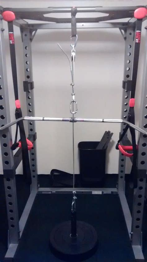 Diy power rack cable pulley system. My DIY Tricep Pull Down * Suggestions welcome ...