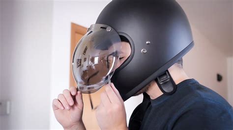 can i wear biltwell gringo helmet with glasses review and hands on with bubble shield youtube