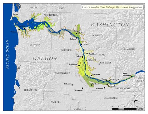 25 Columbia River Fishing Map Maps Database Source