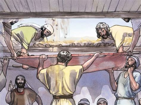 Free Visuals Jesus Heals The Paralytic Let Down From The Roof Jesus