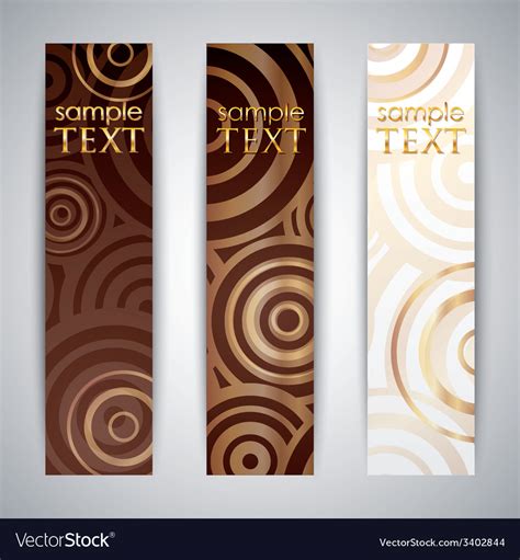 Set Of Elegant Banners Royalty Free Vector Image
