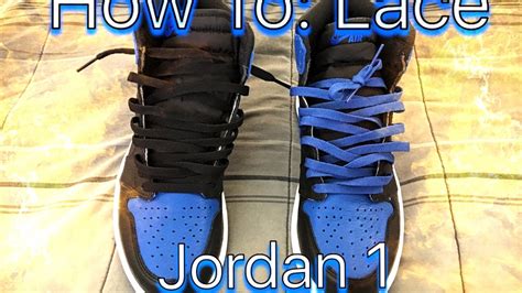 How To Lace Jordan 1s Youtube