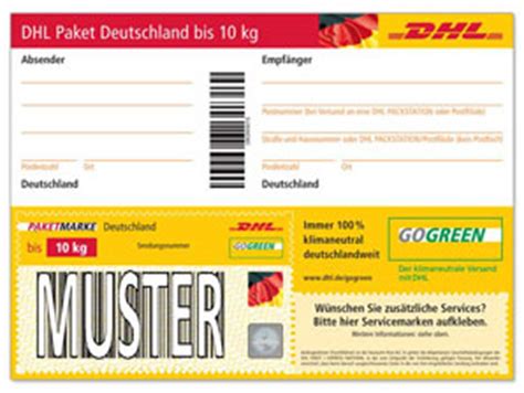 Paket inter­ national in der jeweils zum zeitpunkt der einlieferung gültigen ­fass. DHL Paketmarken Deutschland bis 10 kg | Shop Deutsche Post