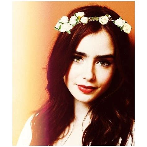 Lily Collins Beautiful Faces Pinterest Liked On Polyvore Featuring