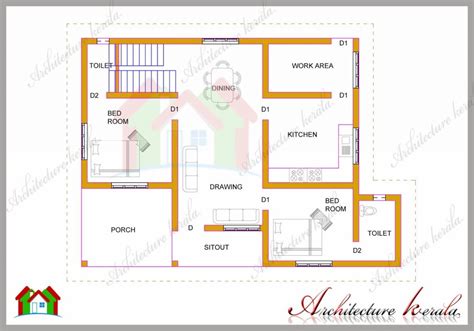 47 Plan And Elevation Of 2 Bhk House Great House Plan