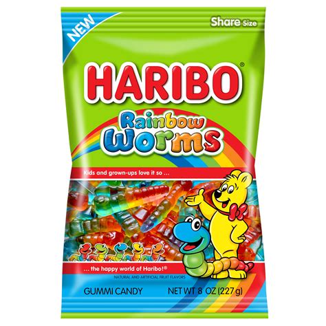 Haribo Rainbow Worms Gummi Candy 8 Oz Pick Up In Store Today At Cvs