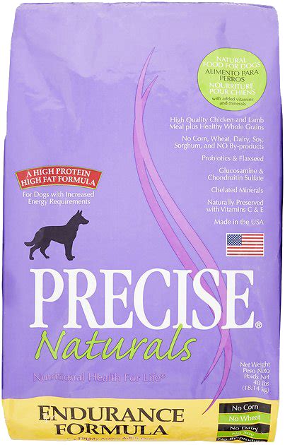 Always check with your veterinarian before changing your dog's diet. Precise Naturals Endurance Dry Dog Food vs. Sundays for ...