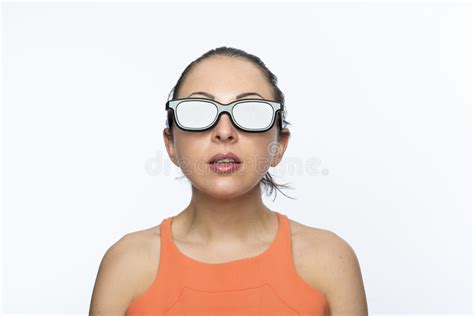 Girl With 3d Glasses Stock Image Image Of Face Cinema 38647289