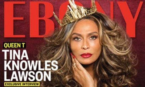Tina Knowles 61 Sizzles In Red Dress On Cover Of Ebony Magazine Tina Knowles Ebony Magazine