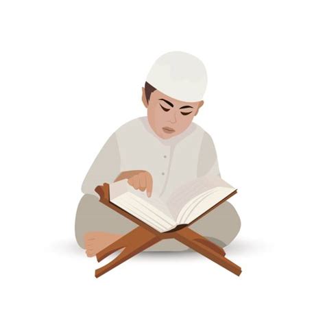 Cartoon Boy Reading Quran Clip Art Vector Images And Illustrations Istock