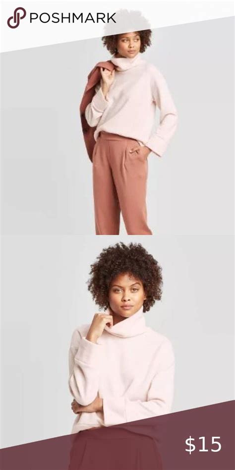 Target A New Day Pink Turtleneck Sweater Pink Turtleneck Sweater