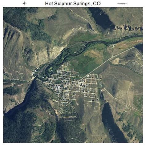 Aerial Photography Map Of Hot Sulphur Springs Co Colorado