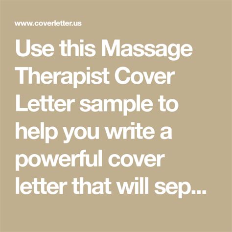massage therapy cover letter photos cantik