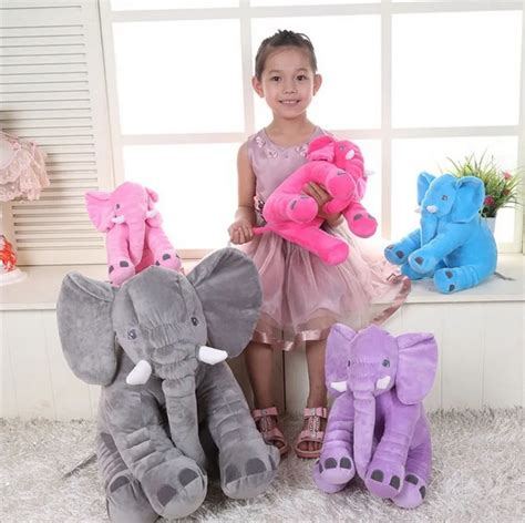 60cm Baby Animal Elephant Style Doll Stuffed Elephant Plush Pillow Kids