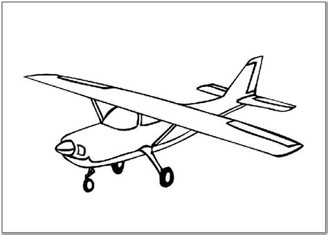 Printable Airplane Coloring Page for Toddlers