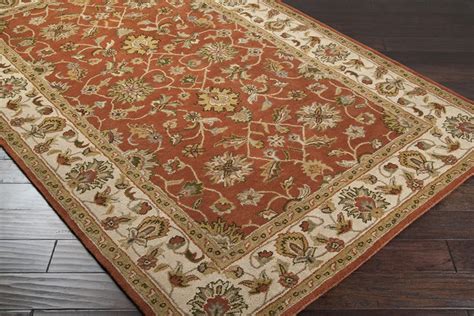 Surya Area Rugs: Crowne Rug: CRN6002 Terracotta - Traditional Rugs