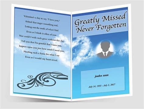 Template Site Program Template Templates Funeral Poems Prayer Cards