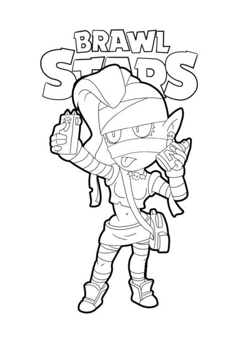 ⚫imagenes de brawl stars⚫ fan arts. Desene cu EMZ Brawl Stars de colorat, imagini și planșe de ...
