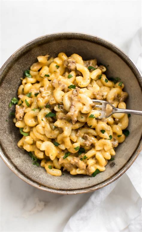 Sharp cheddar and parmesan cheese combine for this extra creamy mac 'n' cheese recipe. Instant Pot Hamburger Mac and Cheese • Salt & Lavender