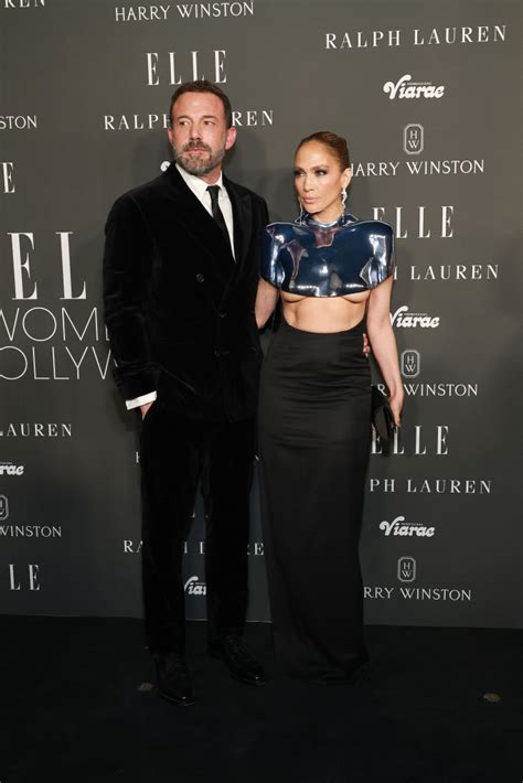 Jennifer Lopez Shines In Chrome Breastplate At Elle Women In Hollywood