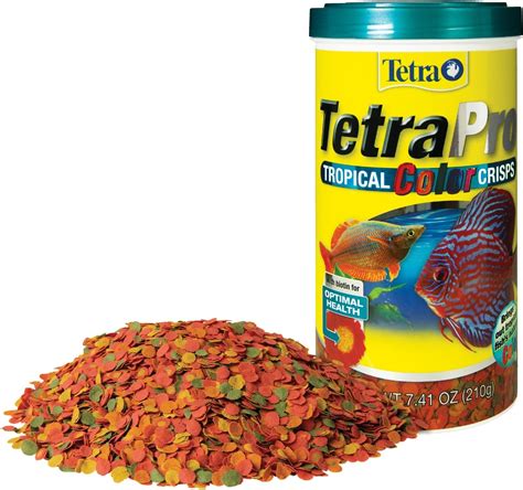 Tetra Tetrapro Tropical Fish Color Crisps Fish Food 741 Oz